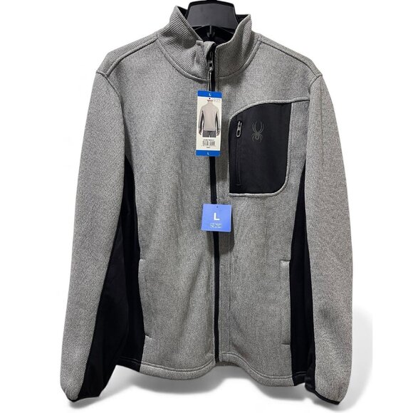 Spyder Other - Spyder Men's Relaxed Fit Full Zip Jacket, L, Gray, New